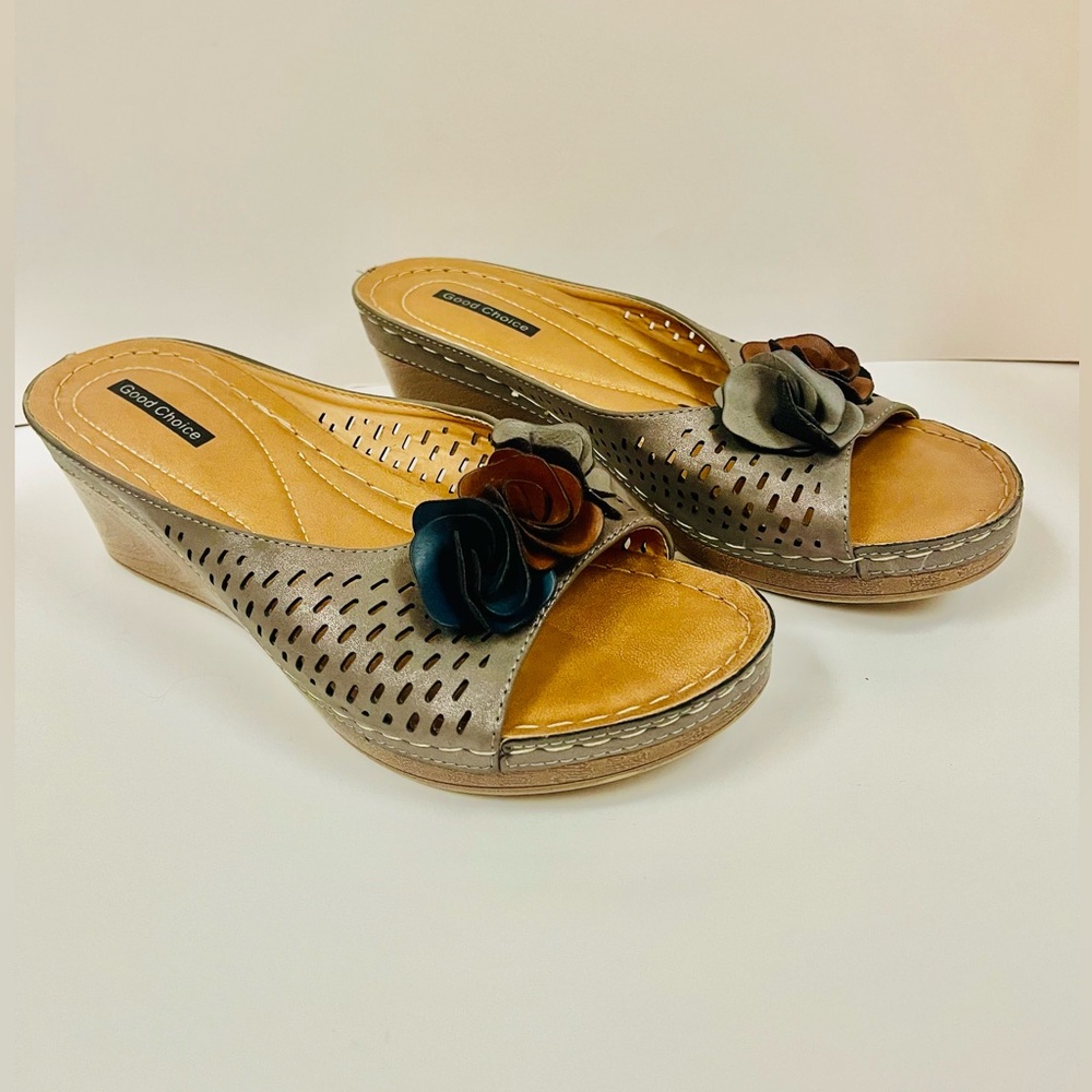 Good Choice Women’s Leather Sandals Us Size 9.5 Eur Size 41